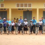 Free to Shine Org give bicycles, uniform,and school equipment to 21 students