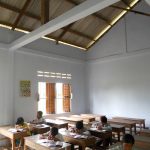 Inside newly painted classroom